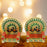 Meenakari Work Laddu Gopal Singhasan for Pooja Mandir Wooden Krishna Ladoo Bal Gopal Sofa Asan, Home Decorative Premium Look Decorative Singhasan Suitable For Home, Office, Restaurant (2 Pc Set)