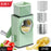 Mandolin slicer with various grating attachments