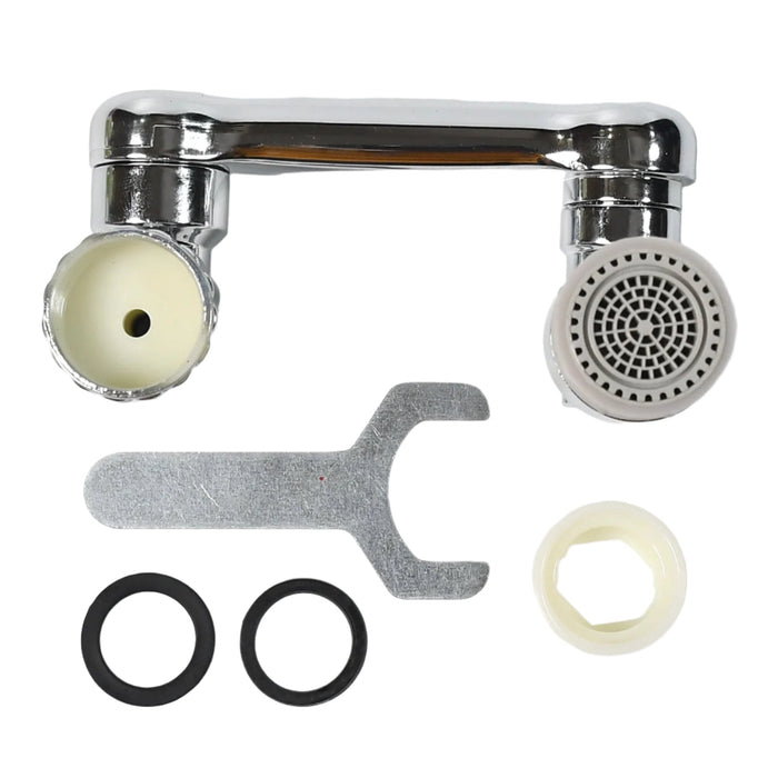 SPLASH FAUCET FILTER FAUCET, 1080 ROTATING FAUCET SPRAYER HEAD DOUBLE O-RING DESIGN, MOVABLE TAP WATER SAVING, SINK AERATOR EXTENDER FOR BATHROOM KITCHEN ( Loose )