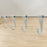 Stainless Steel Utensil Hanger Rail Nail Free Wall Mount with 2 Magic Stickers & 6 Plastic Hooks For Kitchen