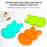 Colorful rabbit-shaped dishes for children, pack of 6