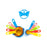 Plastic measuring spoons and cups, ideal for home kitchen use