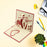 High-quality paper card with 3D design for birthday or love wishes