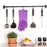 Silicone scrubber glove for dishwashing, left-handed