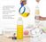 Clear oil dispenser with controlled spout, 1 liter