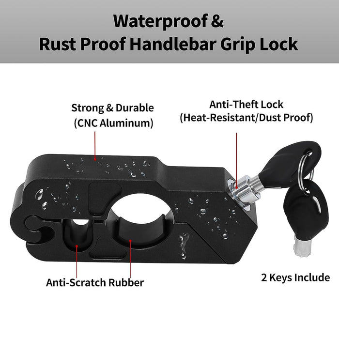 Motorcycle Grip Lock Universal Motorcycle Handlebar Throttle Grip Security Lock