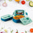 5621 Double Layer Lunch Box Stylish Lid Lunch Box With Fork & Spoon Lunch Box For Children School Lunch Box 