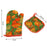 Durable cotton oven mitts for safe baking