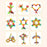 Star Shaped, Star Block Interlocking Blocks Colorful Star Building Blocks (100 Pcs Set)
