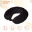 8512 3 in 1 Comfortable Travel Sleeping Kit, Neck Pillow, Eye Mask & Ear Plug Set Inflatable Plane Sleeping Pillow Head Neck Support Pillows for Travel Airplane Office, Black