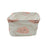 Fabric storage cube, small foldable organizer for baby toys, books, and makeup.