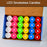 Pack of multicolor LED tealight candles