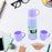Portable stainless steel water bottle set, creative design