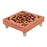 1 Pc Meenakari Wooden Chowki & Bajot Set: For Home & Office Puja (Multicolor)