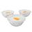 Bista Glass Serving & Mixing Bowls with Plastic Lid | Oven & Microwave Safe & Dishwasher Safe | Scratch Resistant | Transparent | For Household Gift For Birthday (3 Pcs set / 250 ML Approx)