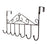 Over The Door Hanger Rack 7 Hooks Decorative Ognazier Hook Rack Stylish Door Hanger Door Hook Hangers with 7 Hooks,Metal Hanging Rack for Home Office Use