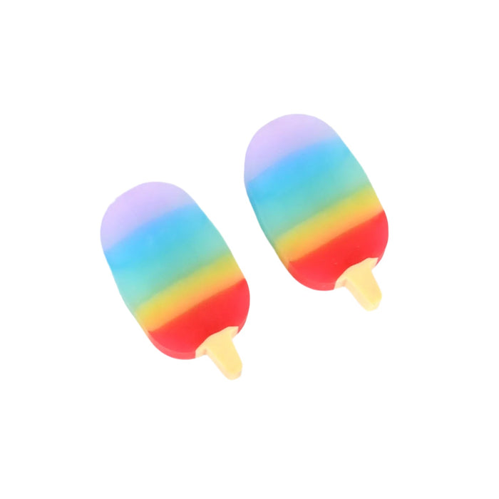 Jelly Popsicle Shape Fancy &amp; Stylish Erasers, Mini Eraser Creative Cute Novelty Eraser for Children Eraser Set for Return Gift, Birthday Party, School Prize (2 Pc Set| Mix Design)