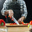Wooden chopping board on counter