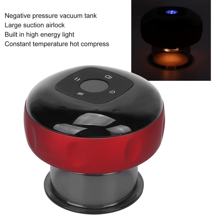 Electric Intelligent Breathing Cupping Massage Instrument The Smart Cupping Therapy Set's Massager for Muscle and Joint Pain Cellulite Massage Back Pain Relief for Back Shoulder Leg (1 Pc), Gym Equipment
