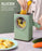 Mandolin slicer with grater and shredder functions