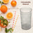 Unbreakable plastic glasses for juice and beer