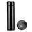 Smart water flask, stainless steel, angled view