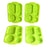 Unbreakable Plastic Food Plates / Biodegradable 5 Compartment Square Plate for Food
