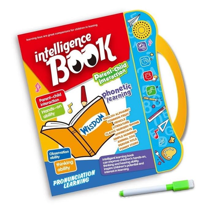 Intelligence Book | Interactive Book - Musical English Educational Phonetic Learning Book