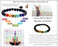 7 Chakra and Lava Stone Crystal Bracelet Seven Chakra Bracelet Original Lava Seven Chakra Natural Stone