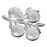 Tree Shape 4 Compartment Mukhwas Dani Serving Tray For Home & Kitchen Use