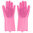 Multicolor silicone cleaning gloves