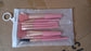 8 PCS Mini Makeup Brush Set with Case, Portable Foundation Brush Kit Travel, Premium Synthetic Bristles Cosmetic Brush Set for Powder Blending Blush Eyeshadow Lipstick (Mix Color 8 Pcs Set)