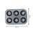 Non-stick baking tray with 6 slots
