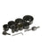 Multicolor wood hole saw set with 11 pieces