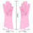 Silicone scrub gloves for cleaning dishes