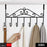 Over The Door Hanger Rack 7 Hooks Decorative Ognazier Hook Rack Stylish Door Hanger Door Hook Hangers with 7 Hooks,Metal Hanging Rack for Home Office Use