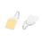 Plastic hook for hanging towels and robes.