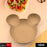 Unbreakable Mickey Mouse plate for kids, perfect for meals and snacks.