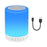 Multi-functional LED lamp with Bluetooth speaker and touch activation