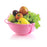 Ganesh plastic basket for fruits and vegetables, various angles and details.