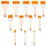 Artistic Flat Painting Brush - Set of 12