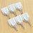 Self-adhesive plastic hook for towels.
