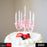 Luxury birthday candle set with cake toppers and holders