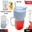 2 In1 Portable Crusher Juicer With Handle & Straw for Smoothie Sipper USB Rechargeable (340 ml) 6 Stainless Steel Blades Compact Juicer Mixer, Juicer Portable Fresh Juice Blender Portable Electric Juicer ( 340 ML )