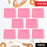 Square Plastic Dinner Plate Snacks / Breakfast, Restaurant Serving Trays Home School Coffee Hotel Kitchen Office (8 Pcs Set)